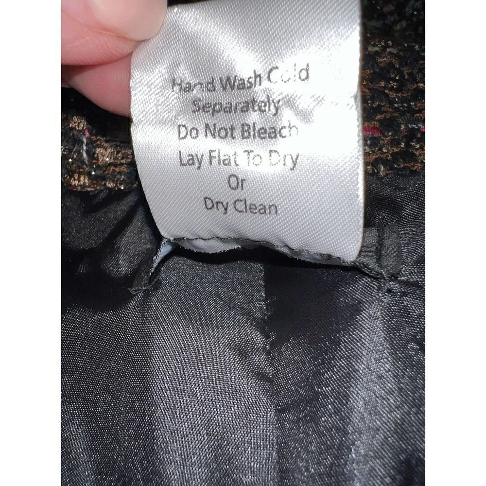 Slinky Brand Jacket Button Up Multi Colored Tweed… - image 7